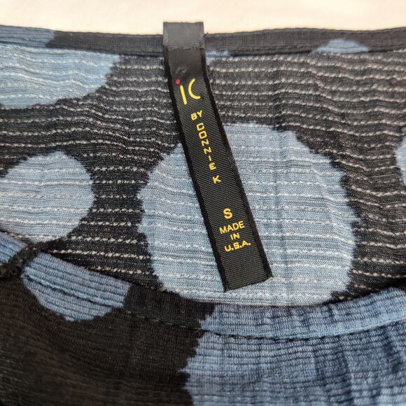 IC by Connie K Artsy Polka Dot Asymmetric Tunic Small Sheer Mesh Fairy Grunge - Picture 7 of 11